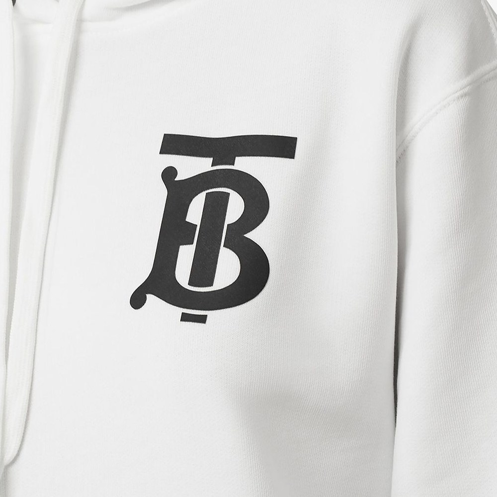 Burberry Classic Logo Hoodie White