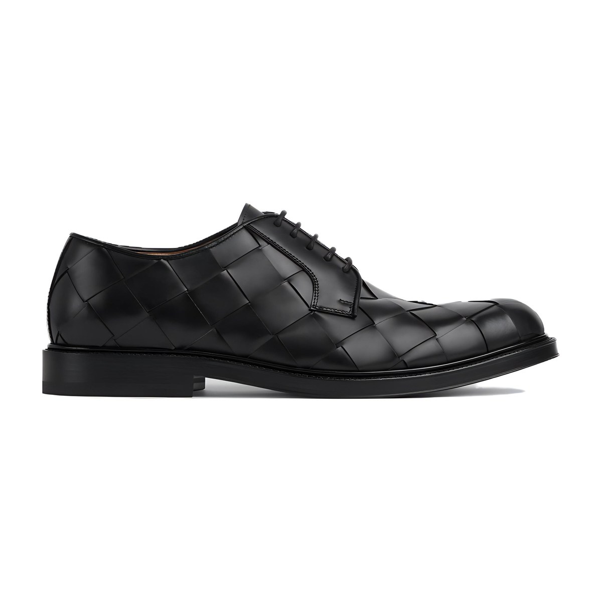 Bottega Veneta Tie Leather Oxford Black