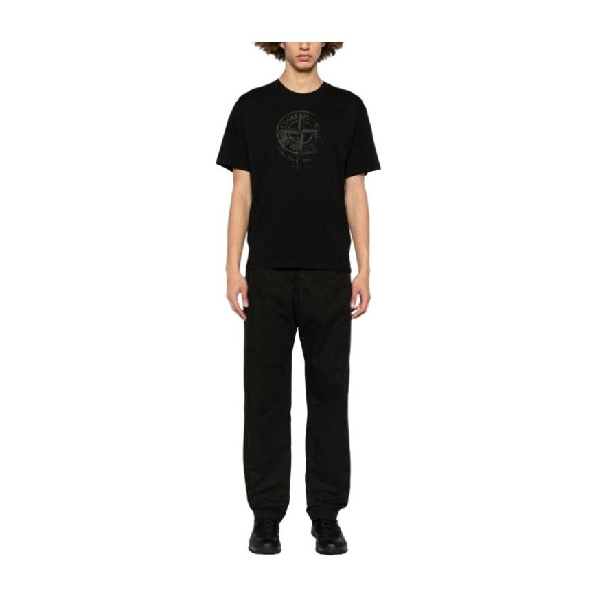 Stone Island Compass Logo T-Shirt Black