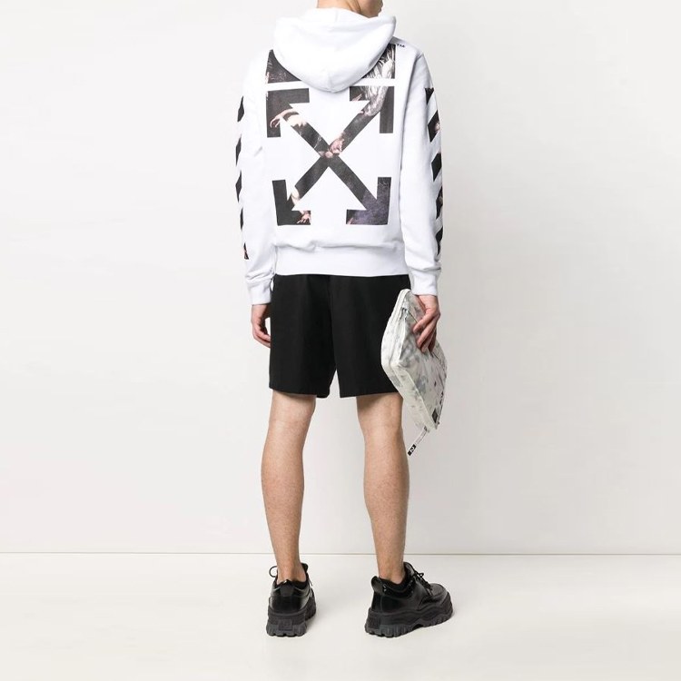 OFF-WHITE Caravaggio Arrow Hoodie White