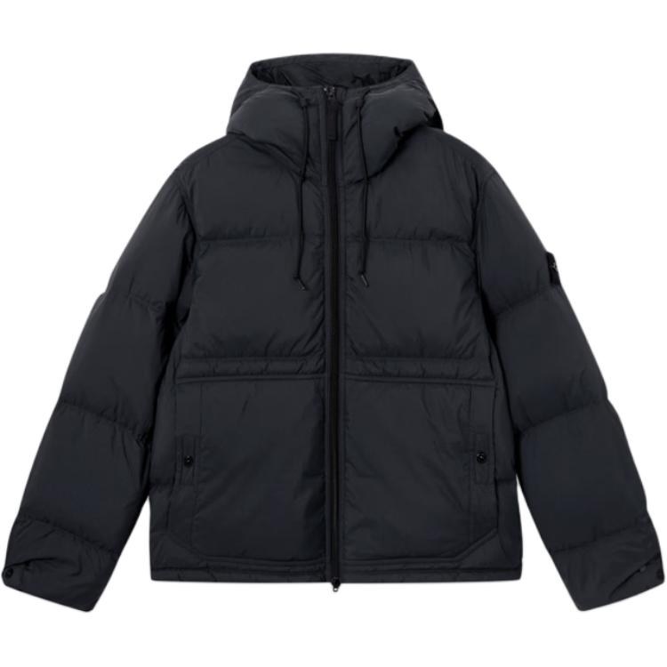 Stone Island Logo Embroidered Down Jacket