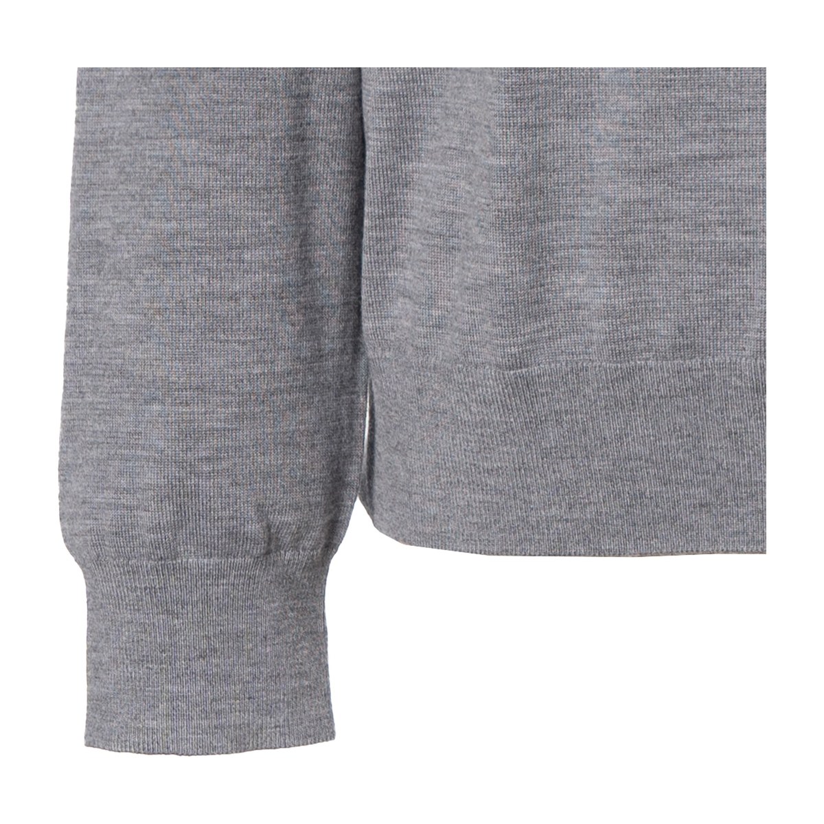 Burberry FW22 Oak Leaf Badge Wool Sweater Gray