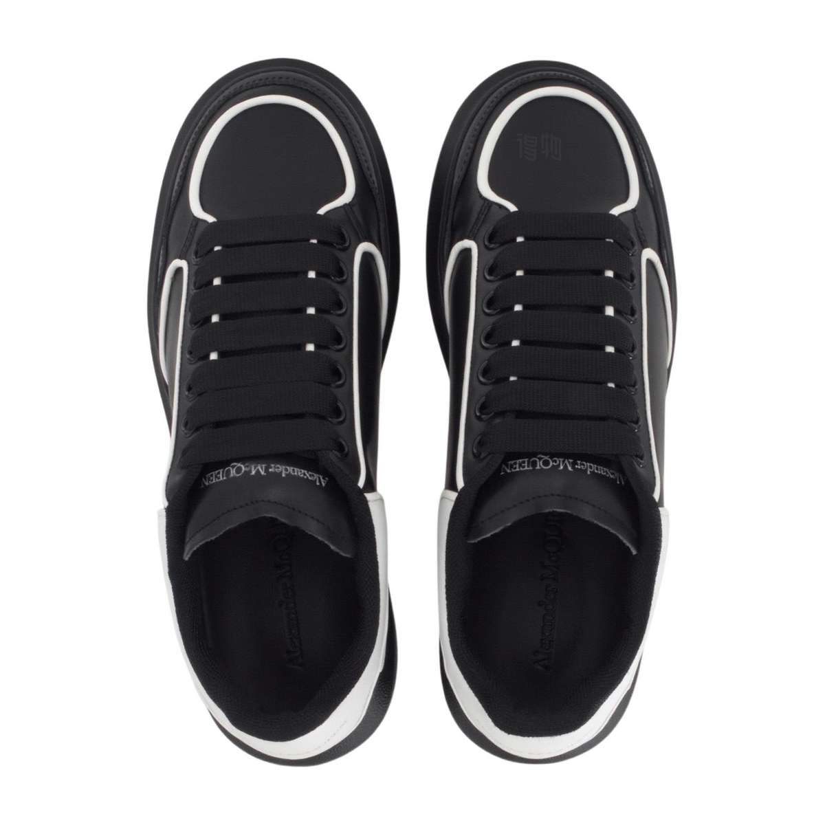 Alexander McQueen Low Top Leather Sneakers Black