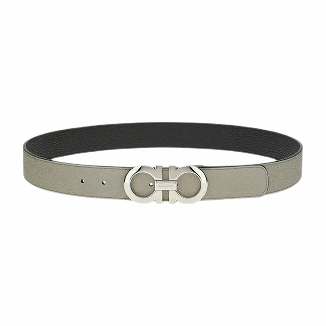 Ferragamo Leather Belt Grey