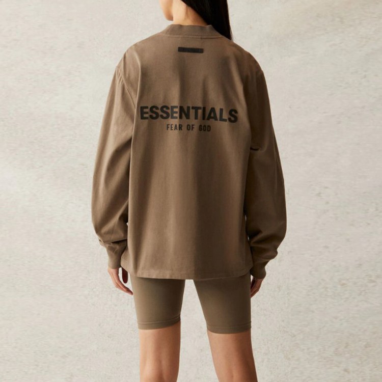 Fear of God Essentials SS21 Long Sleeve Tee Taupe