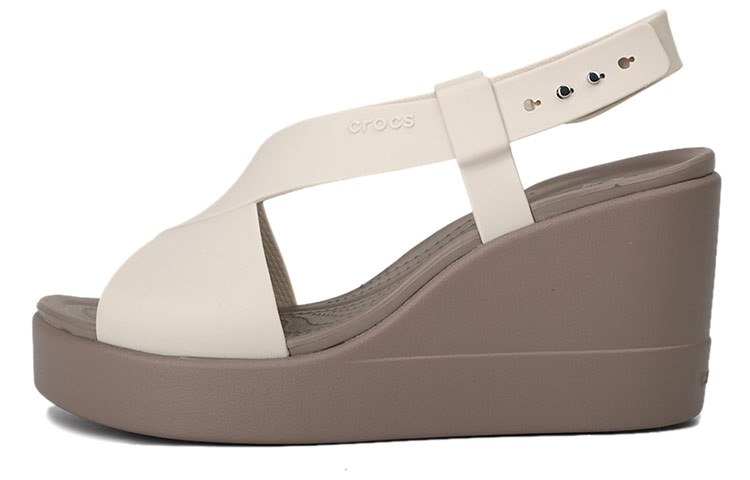 Crocs Brooklyn Wedge Sandal Cement Grey
