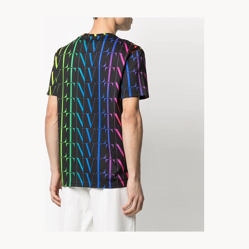 Valentino Rainbow Logo T-Shirt