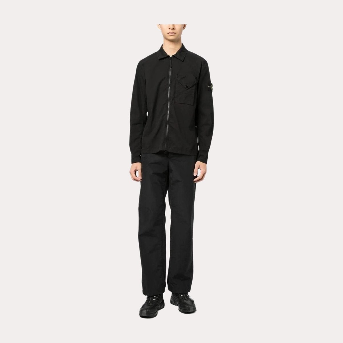 Stone Island FW23 Long Sleeve Shirt Black