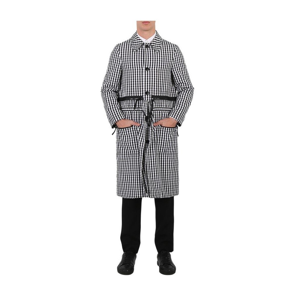 Burberry Trench Coat Black White