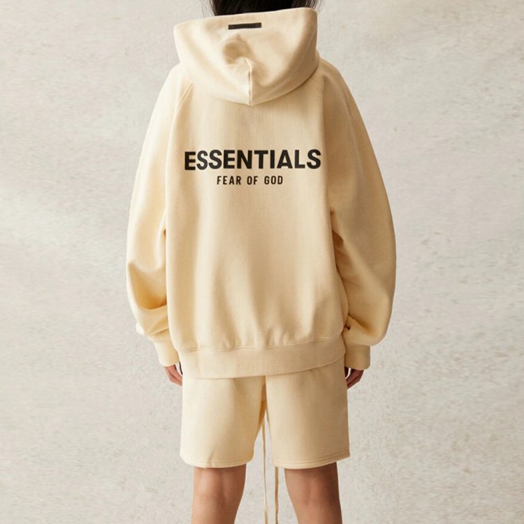 Fear of God Essentials Cream Hoodie