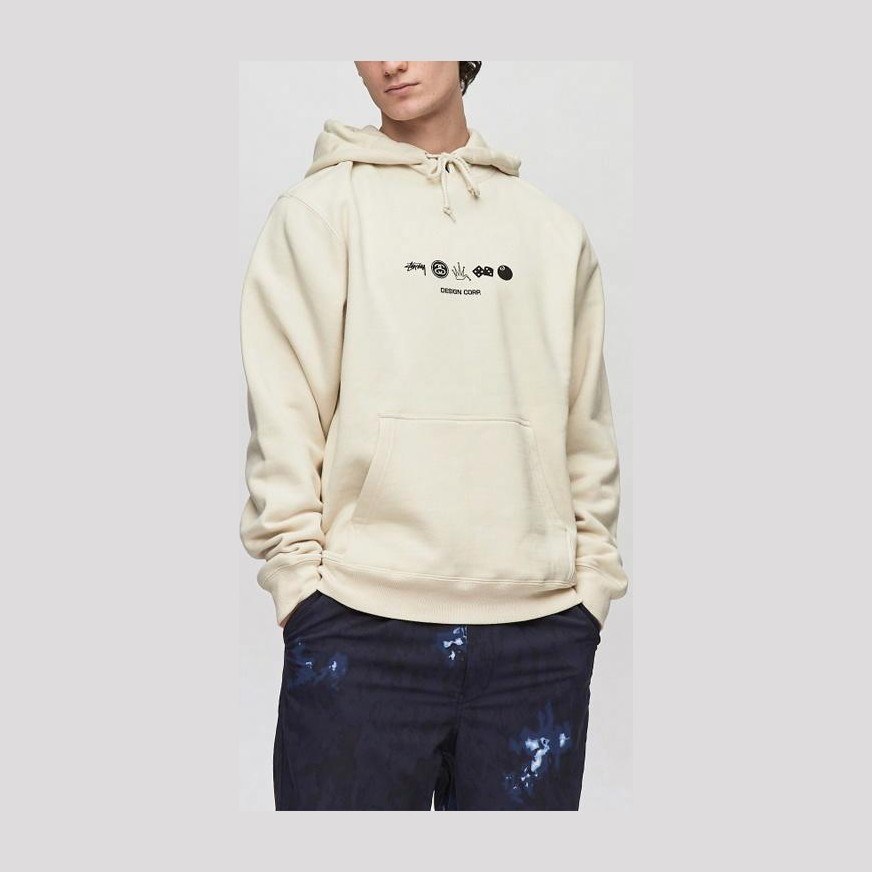 Stussy Global Design Corp Globe Pattern Hoodie