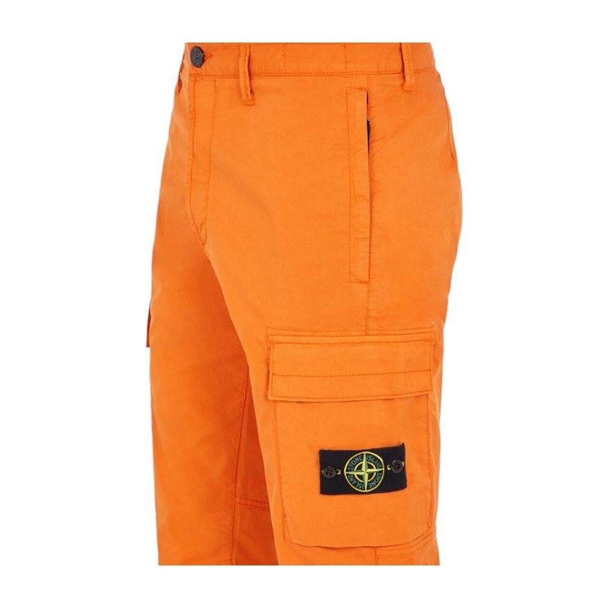 Stone Island Cargo Pants Orange