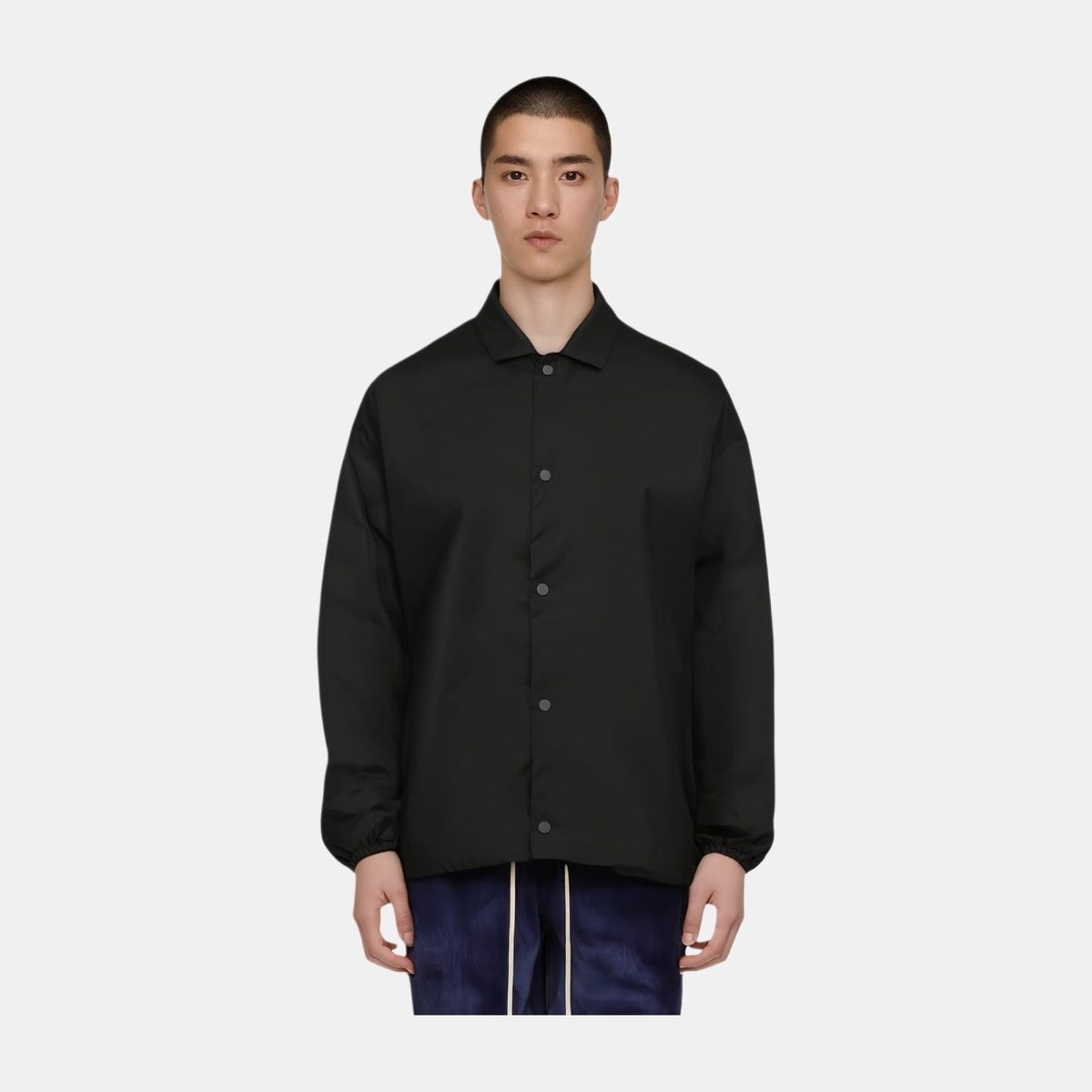 Fear of God Essentials Coaches Jacket Jet Black
