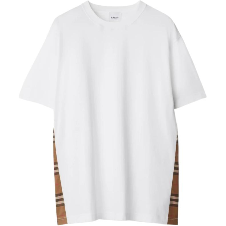 Burberry SS24 Logo Check T-Shirt White