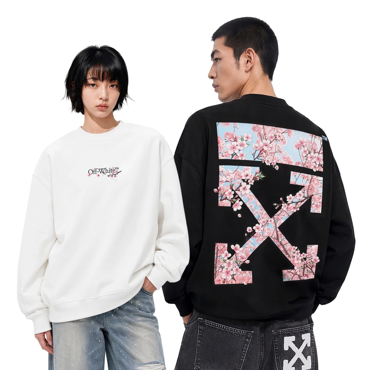 OFF-WHITE Embroidered Pullover Sweatshirt