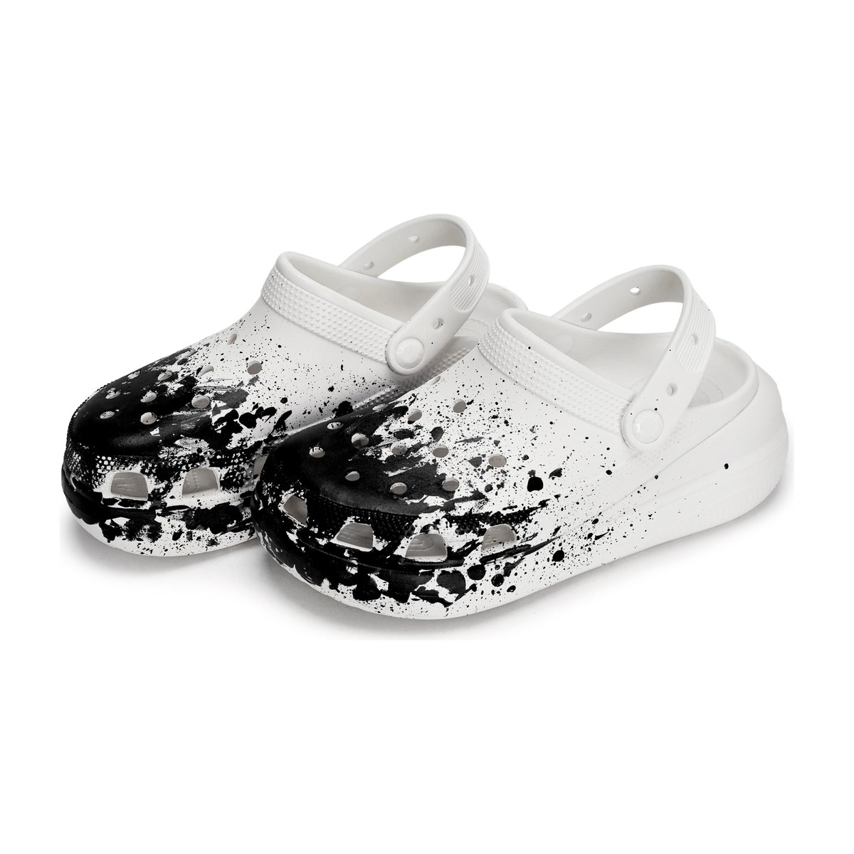 Crocs Crush Clog Black White
