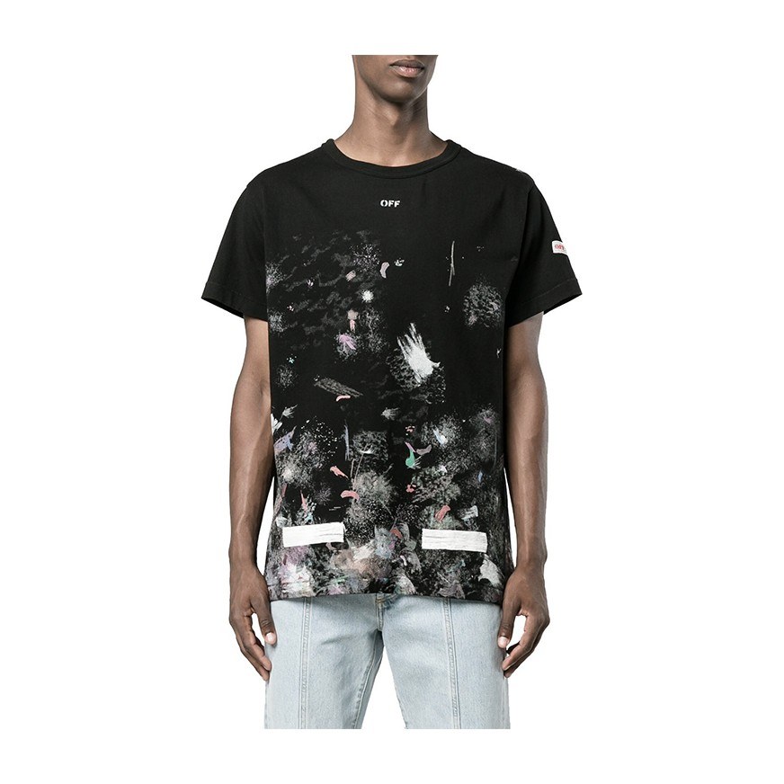 OFF-WHITE SS20 Firework Starry Ink Arrow Tee Black