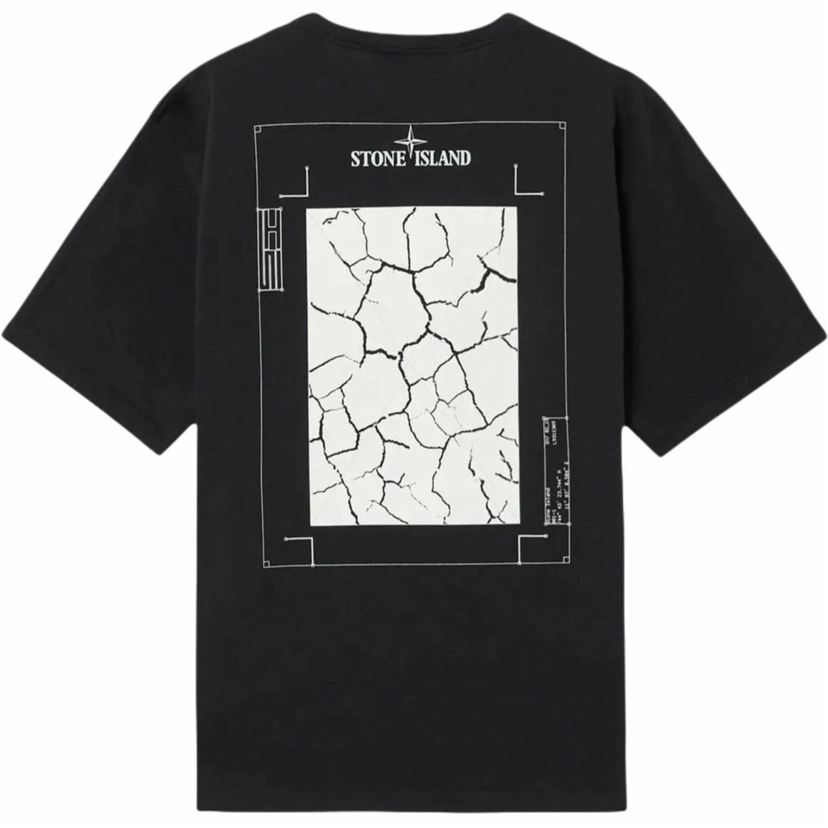Stone Island Logo Back Print T-Shirt Black