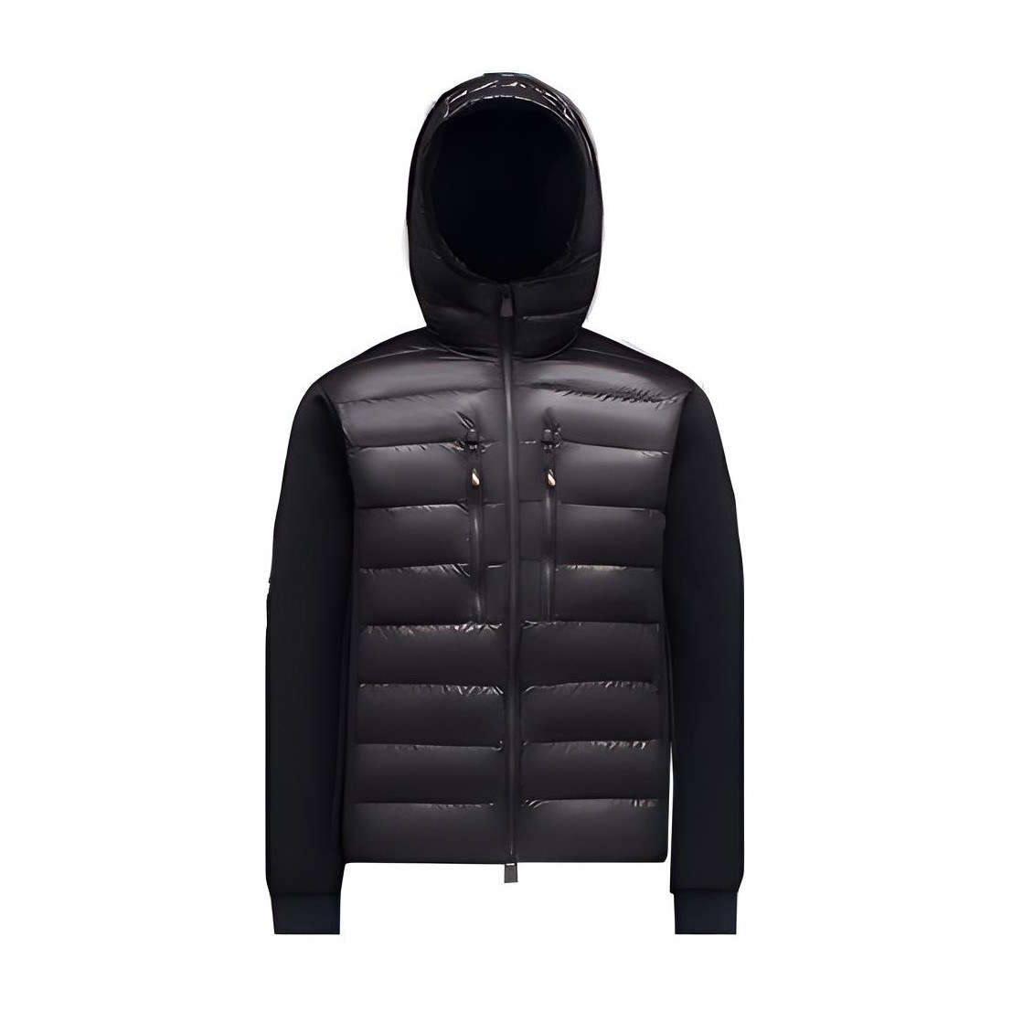 Moncler SS22 Hooded Knit Sweater Black