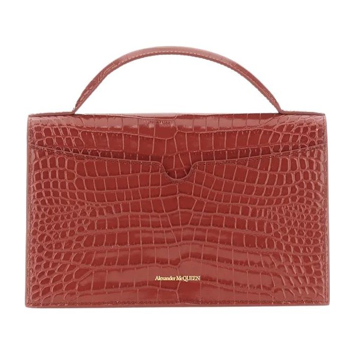 Alexander McQueen Skull Embossed Calfskin Bag
