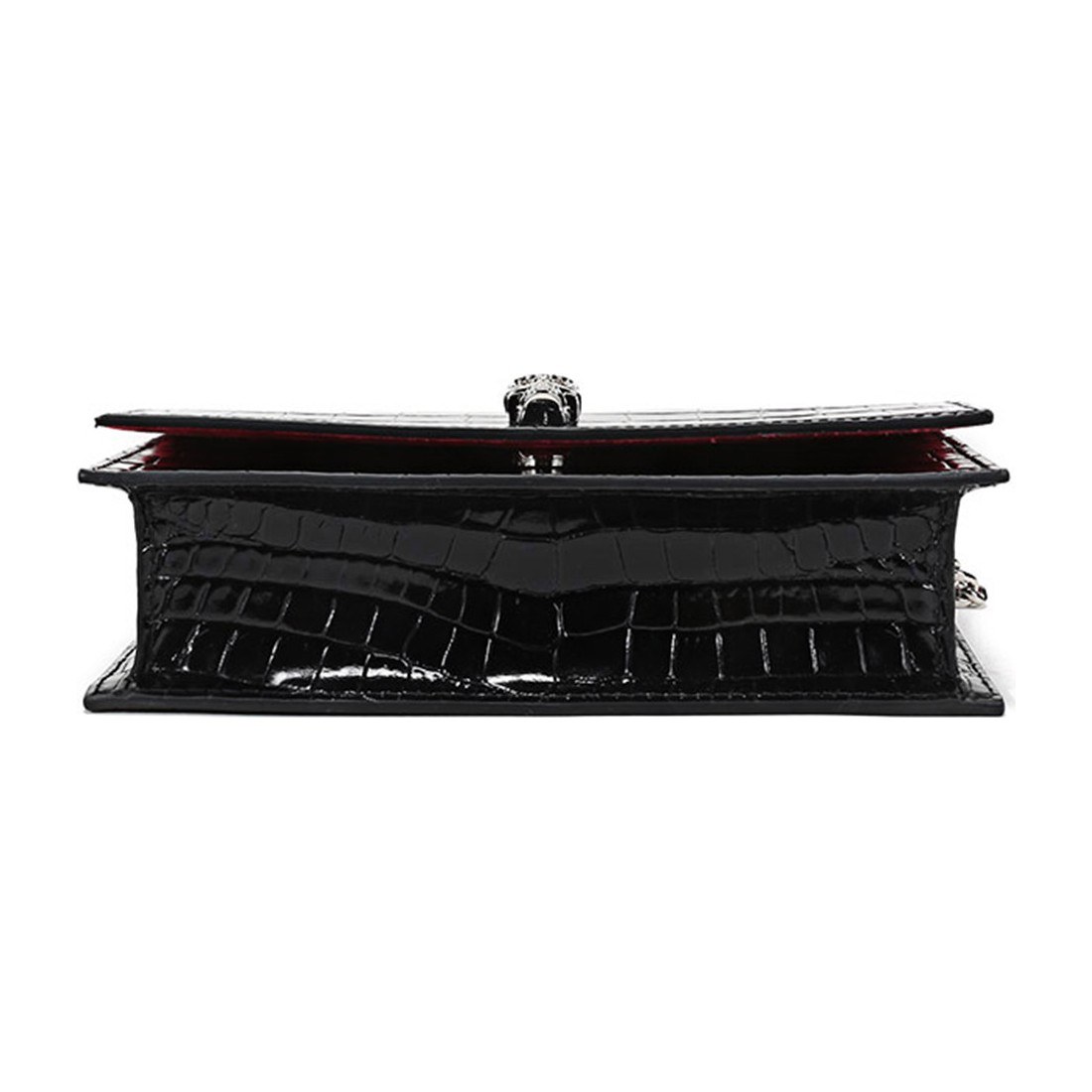 Alexander McQueen Chain Leather Clutch Small Black