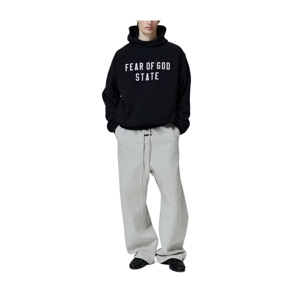Fear of God Essentials 90S Fit Hoodie Jet Black