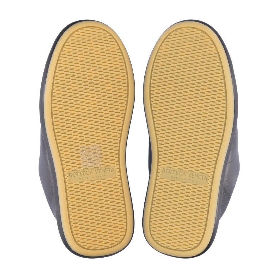 Bottega Veneta Low Top Leather Sneakers Black