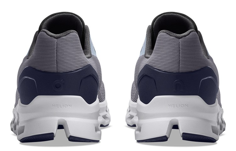 On Cloudstratus Fossil Grey Midnight Black