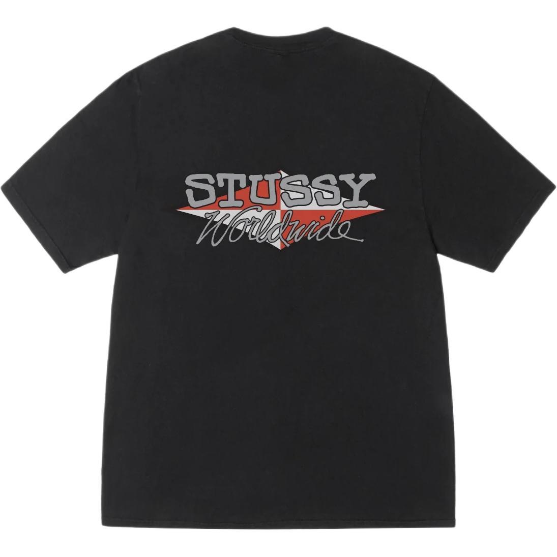 Stussy SS25 WORLDWIDE DIAMOND TEE PIGMENT DYED logoT