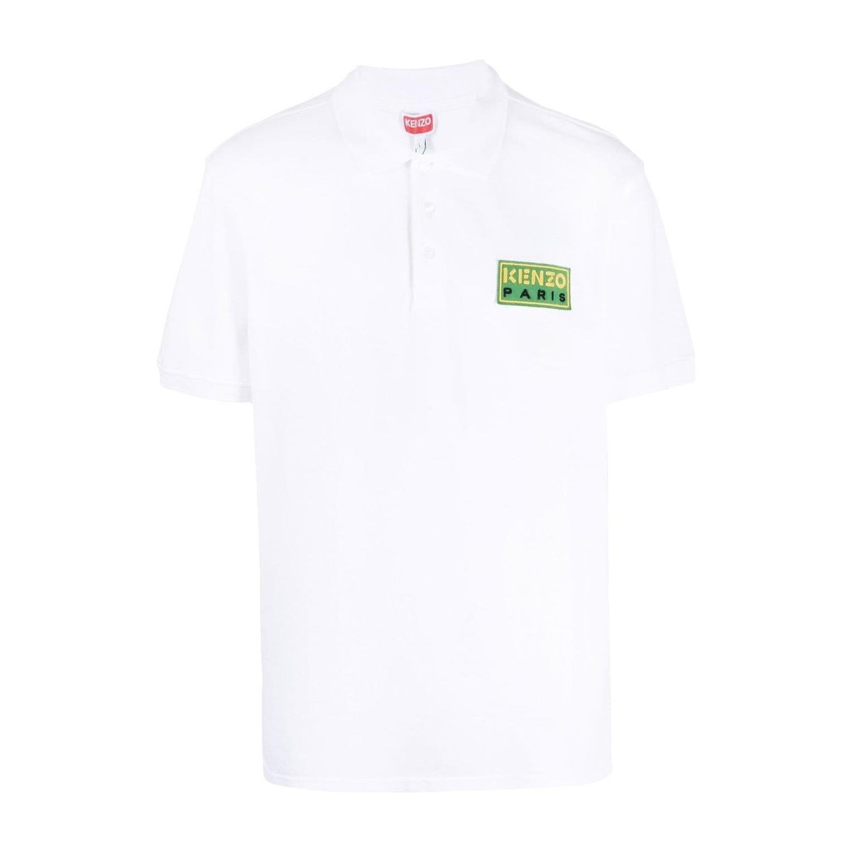 KENZO SS23 Logo Polo Shirt White