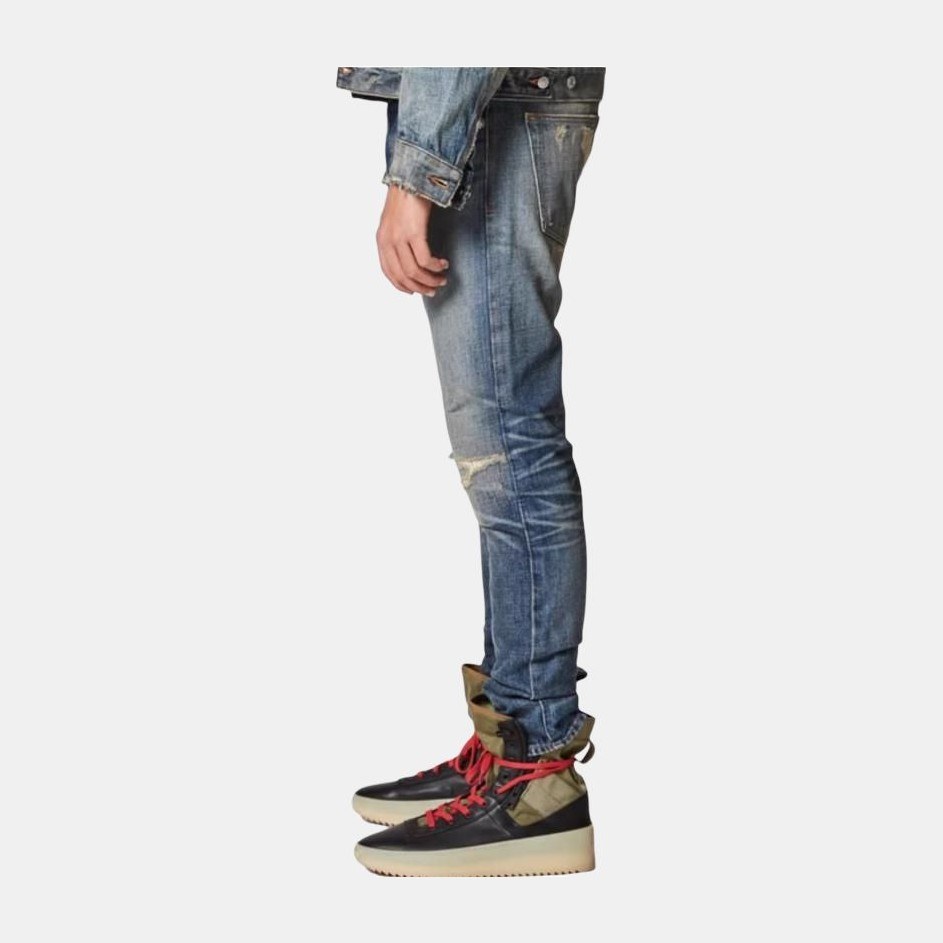 Fear of God Essentials Denim Jeans Distressed Indigo FW20
