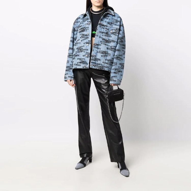 Vetements Logo Denim Jacket