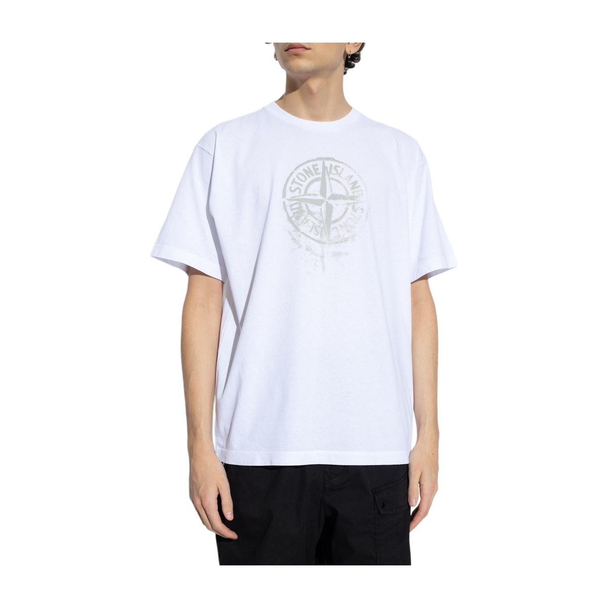 Stone Island Compass Logo T-Shirt SS24 White