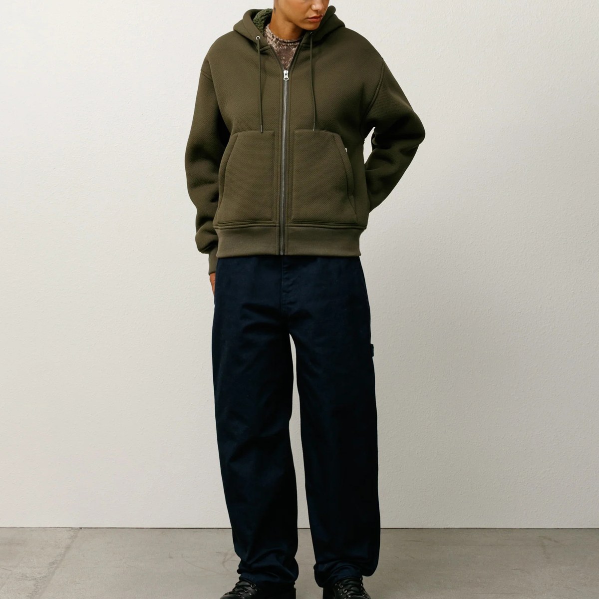 Stussy FW25 FW25 BONDED SHERPA HOODIE logo