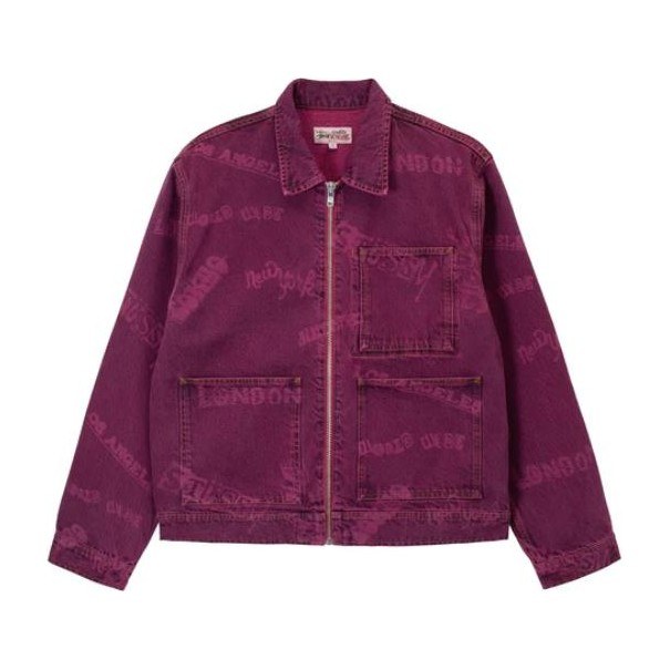 Stussy Worldwide Zip Work Jacket