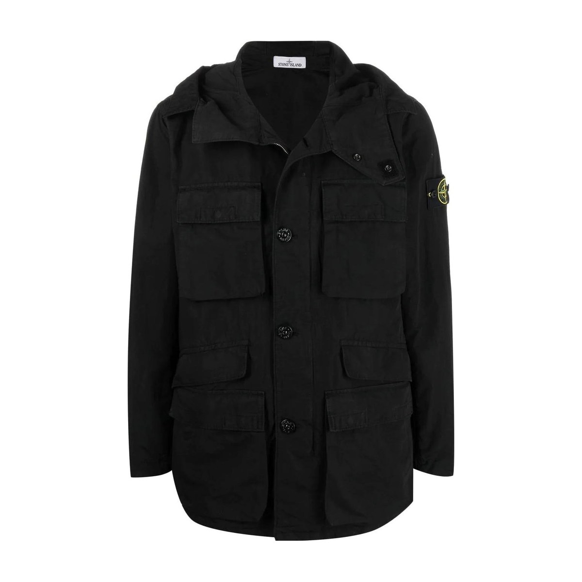 Stone Island SS22 Black Hooded Jacket