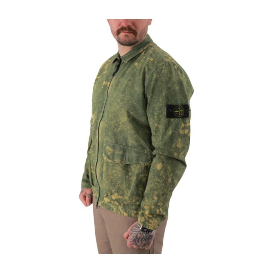 Stone Island SS22 Paint Effect Zip Jacket