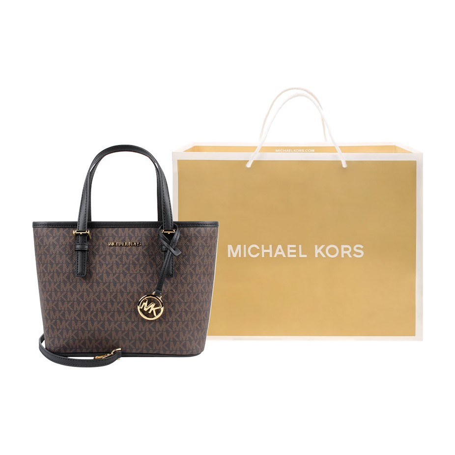 Michael Kors Jet Set Mini Black/Brown
