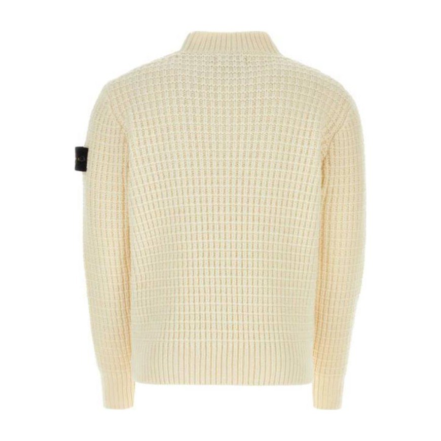 Stone Island Crew Neck Sweater Beige