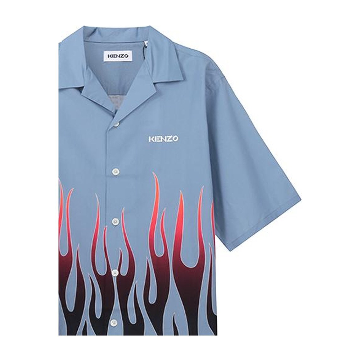 KENZO FW22 Flame Print Short Sleeve Shirt