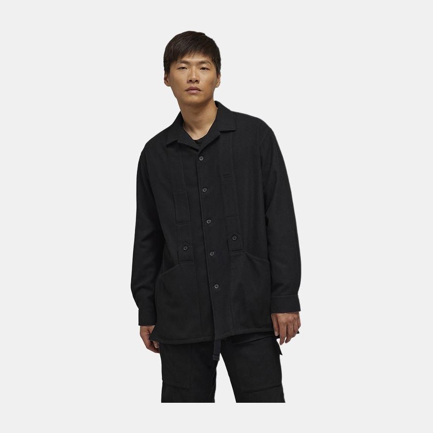 Y-3 Flannel Shirt Black