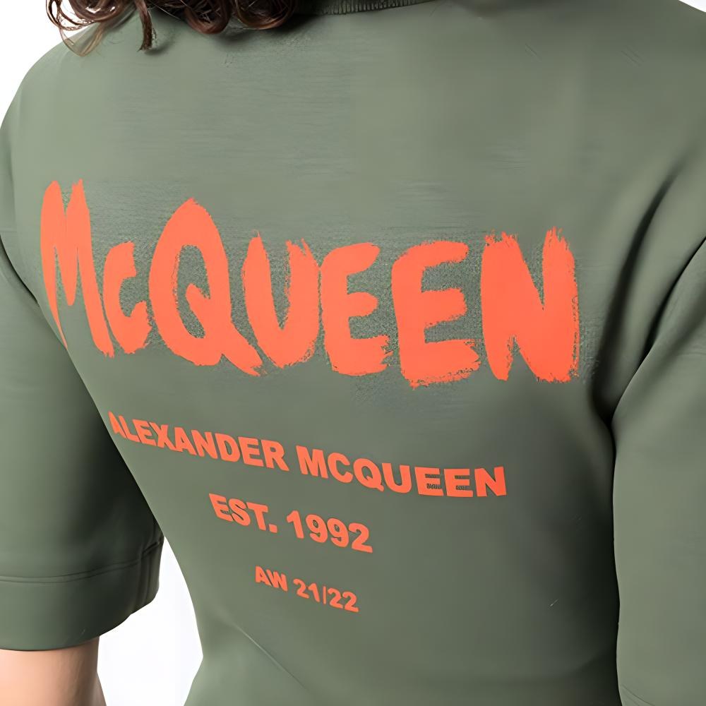 Alexander McQueen FW21 Green Dress