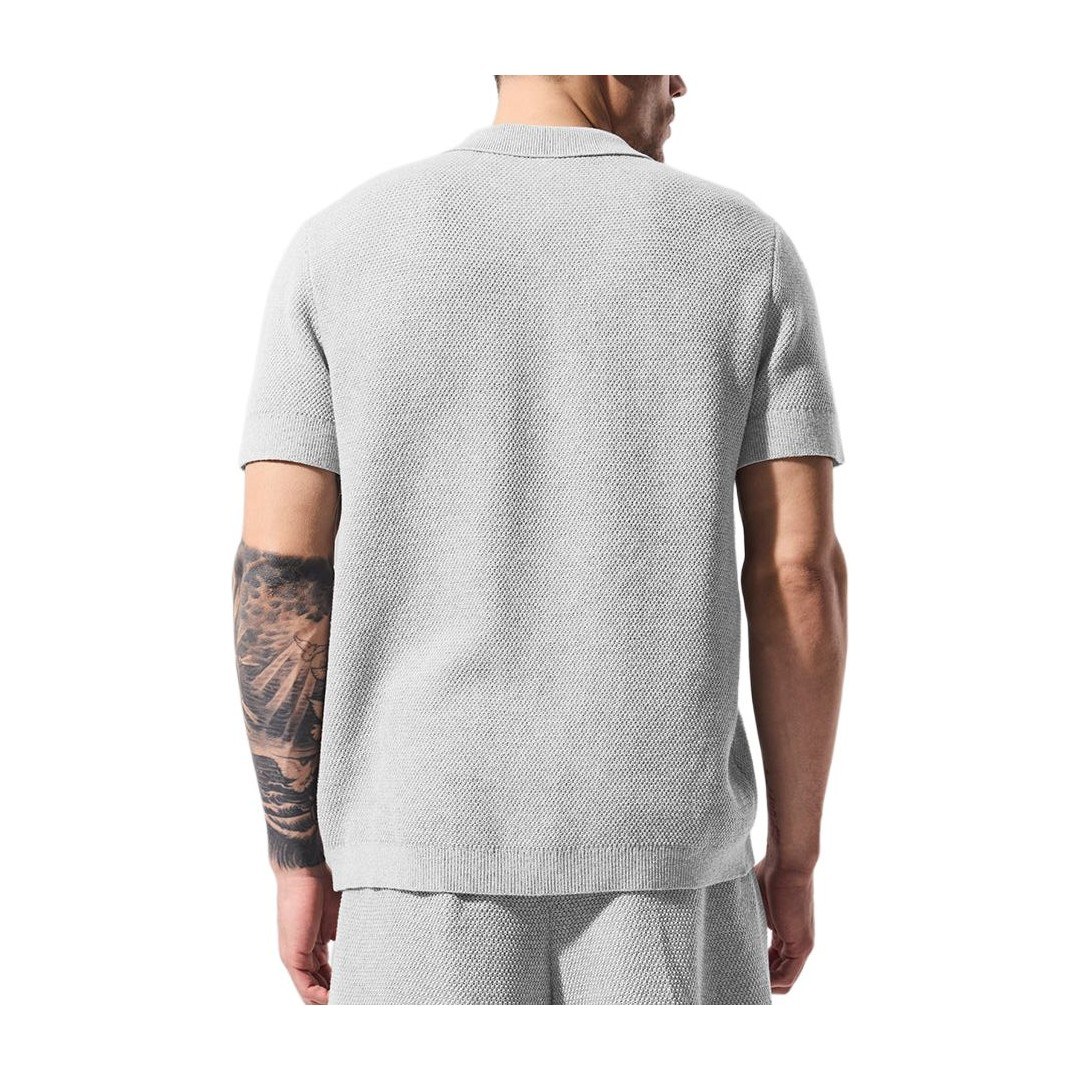 alo yoga Sports Club Sweater Knit Polo