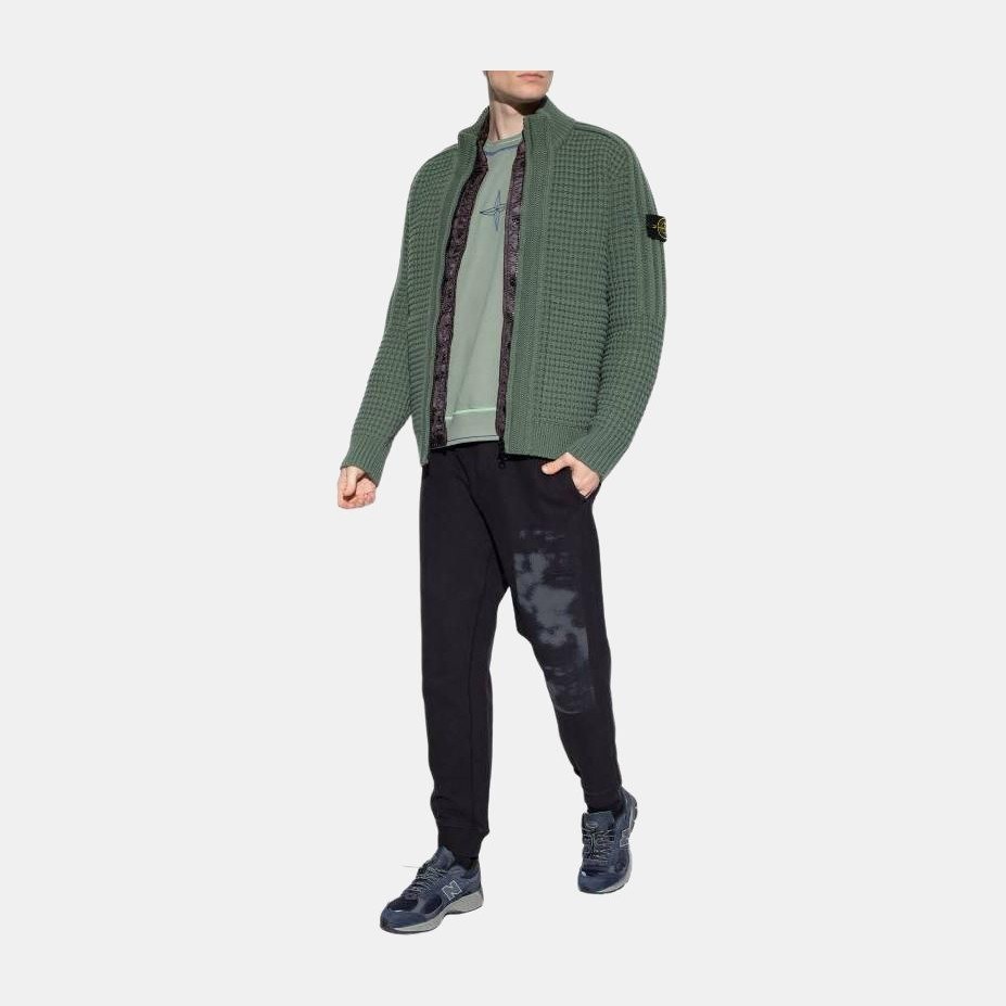 Stone Island Logo Crewneck Sweatshirt Green