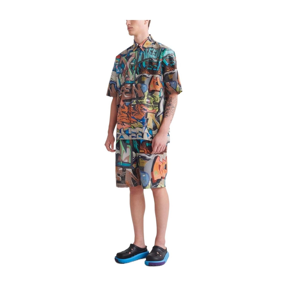 OFF-WHITE SS22 Graffiti Print Shirt