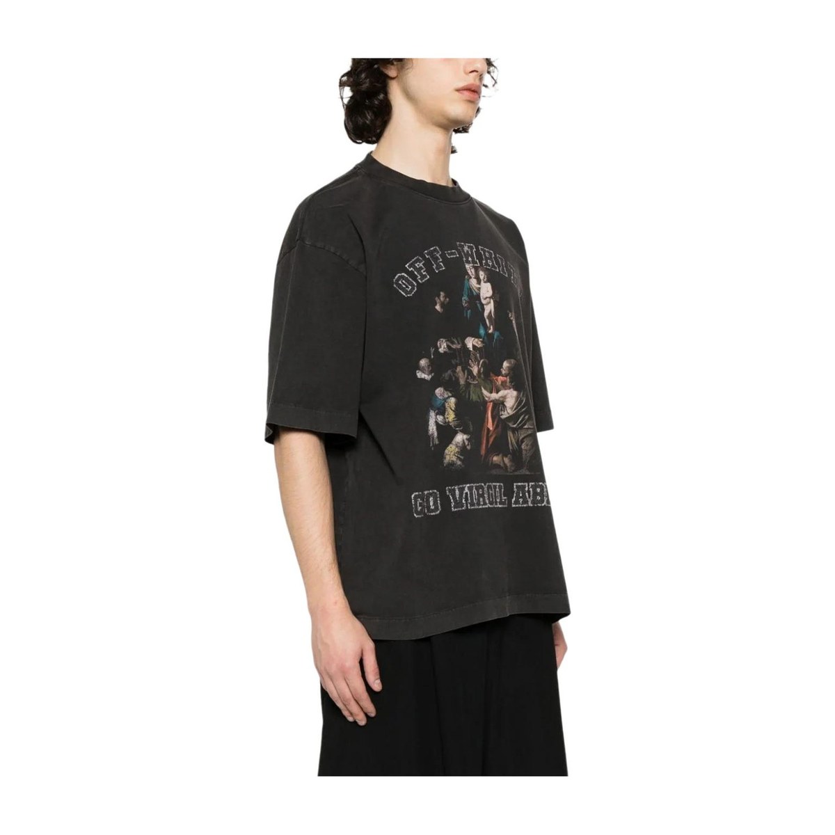OFF-WHITE Logo Crewneck T-Shirt Black
