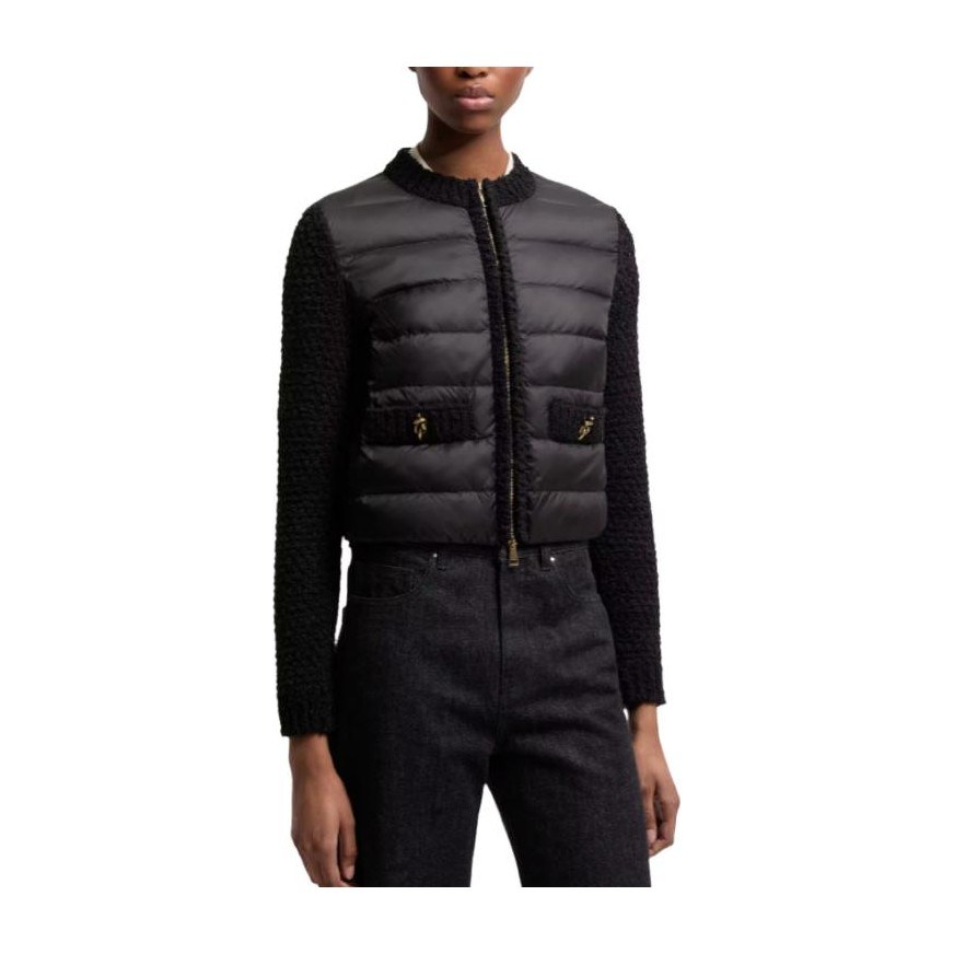 Moncler SS26 Padded Zip-Up Cardigan