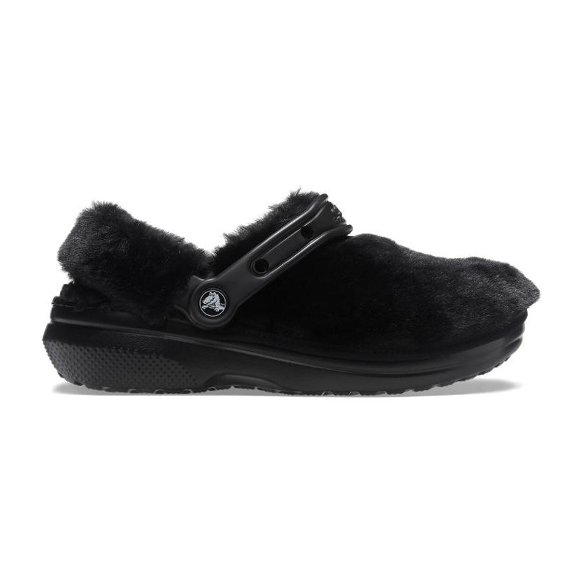 Crocs Classic Fuzz-Lined Clog Black