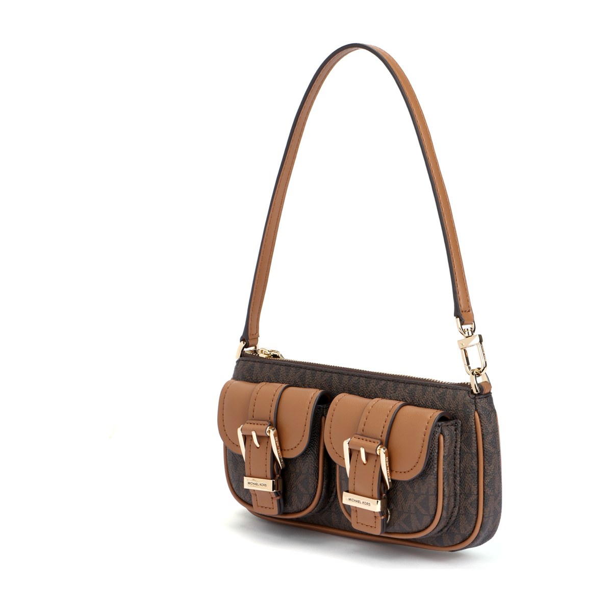 Michael Kors Zoe Logo Shoulder Bag Acorn