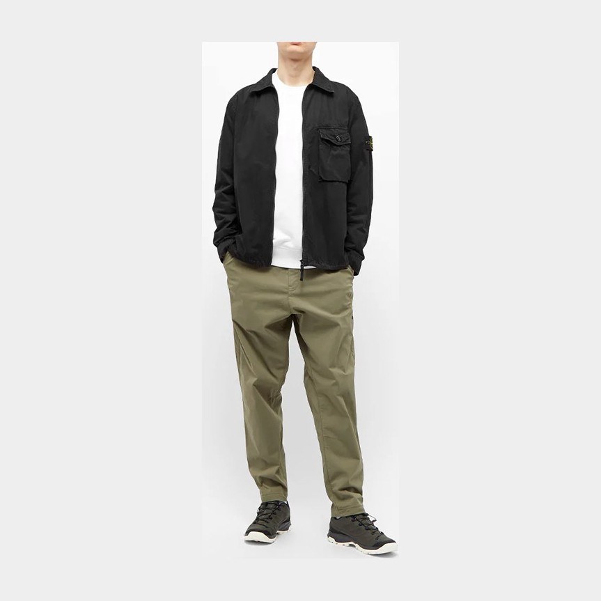 Stone Island Garment Dyed Crew Sweat Bright White